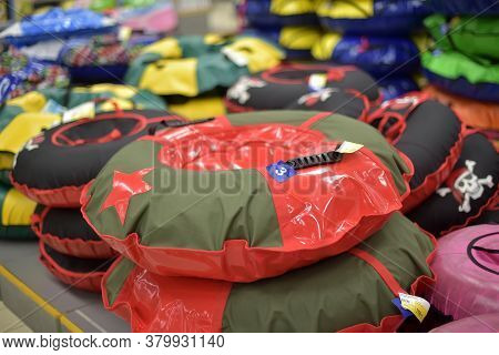 Russia, St. Petersburg 27,12,2015 Sled For Snow Riding In The Store