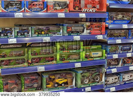 Czech Republic, Prague 15,03,2016 Toys On Shelves In A Children's Store