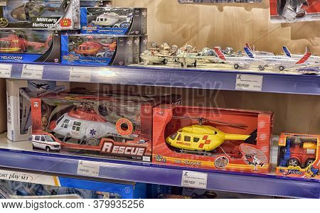 Czech Republic, Prague 15,03,2016 Toys On Shelves In A Children's Store
