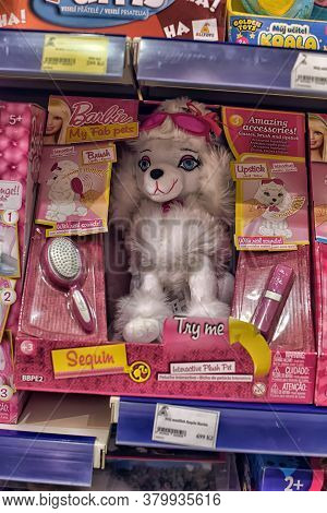Czech Republic, Prague 15,03,2016 Toys On Shelves In A Children's Store