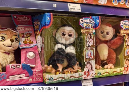 Czech Republic, Prague 15,03,2016 Toys On Shelves In A Children's Store