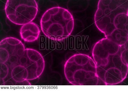 Artistic Modern Pink A Lot Of Biological Micro Organisms Cg Texture Or Background Illustration