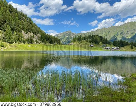 Duisitzkarsee Lake In Austria.the Duisitzkarsee Is Probably One Of The Most Beautiful Mountain Lakes