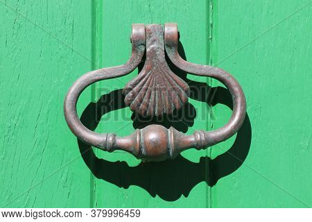 Old And Ancient Knocker In Saint Martin-de-re, France