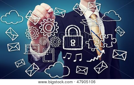Garanti de Cloud Computing Concept