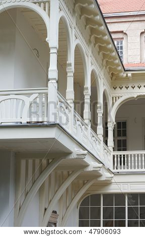 Carving Balcony In Old Tbilisi