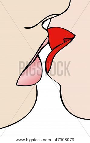 Beso lésbico