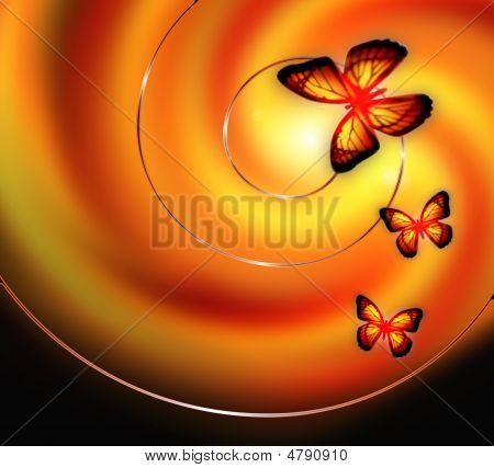Papillons fond