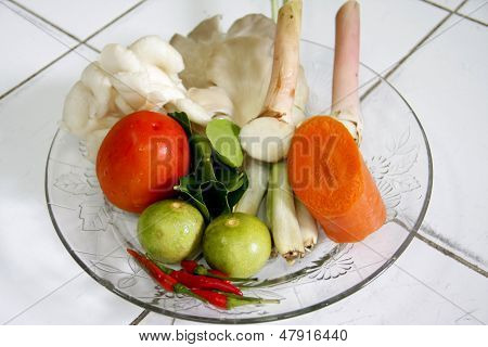 ส่วนประกอบอาหาร Tomyam