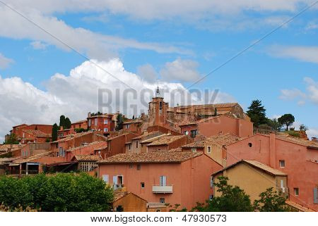 Wieś Roussillon, Francja