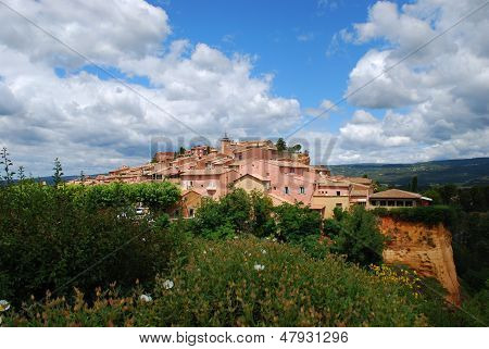 Wieś Roussillon, Francja