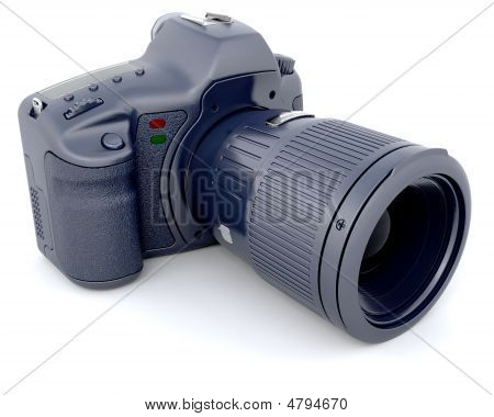 Digitální Slr fotoaparát s teleobjektivem programová funkce Zoom čočka