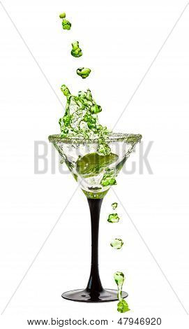 Bicchiere di Martini con una spruzzata di