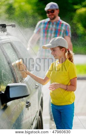 บริการล้าง - สาวกับพ่อในบริการล้าง