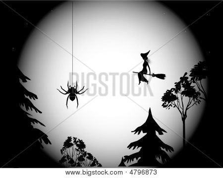 Übernachtung, Spider und Hexe