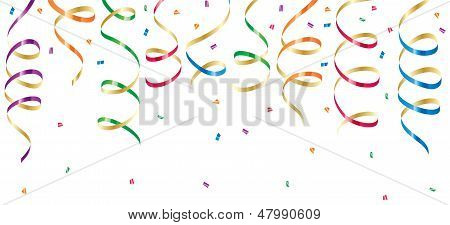 Party streamers og konfetti