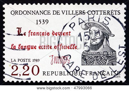 Postage Stamp France 1989 The Ordinance Of Villers-cotterets