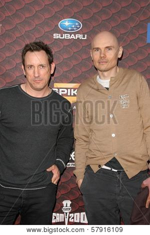 Jimmy Chamberlin and Billy Corgan  at Spike Tv's 'Scream 2008'. Greek Theatre, Hollywood, CA. 10-18-08