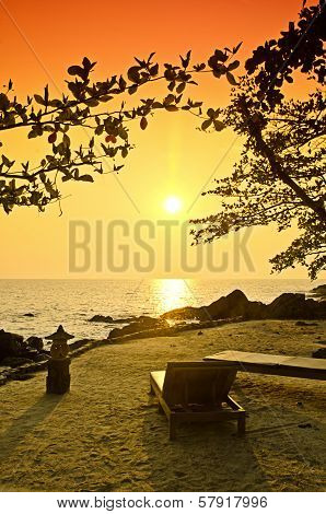 Sunset from the beach