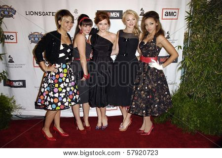 The Stunners  at the live revue A Night On The Town With 'Mad Men'. El Rey Theater, Los Angeles, CA. 10-21-08