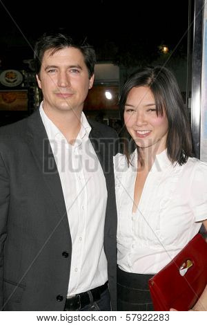 Ken Marino and Erica Oyama  at the World Premiere of 'Role Models'. Mann's Village Theatre, Westwood, CA. 10-22-08