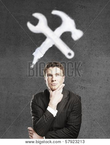 Businessman Thinking