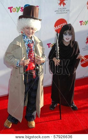 Ryan Simpkins and Ty Simpkins  at the 15th Annual Dream Halloween to benefit the Children Affected by AIDS. Barker Hanger, Santa Monica, CA. 10-25-08