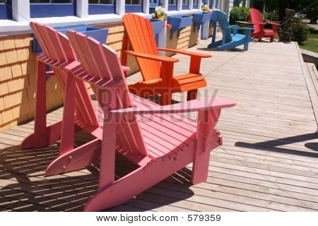 Multi couleur chaises
