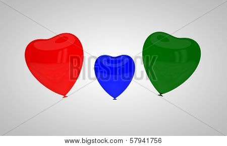 The Concept Of Multi-colored Balloons