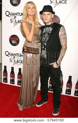 Paris Hilton and Benji Madden  at a Special Screening of 'Quantum of Solace'. Sony Pictures, Culver City, CA. 11-13-08