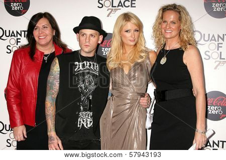 Paris Hilton and Benji Madden  at a Special Screening of 'Quantum of Solace'. Sony Pictures, Culver City, CA. 11-13-08