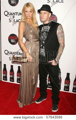Paris Hilton and Benji Madden  at a Special Screening of 'Quantum of Solace'. Sony Pictures, Culver City, CA. 11-13-08