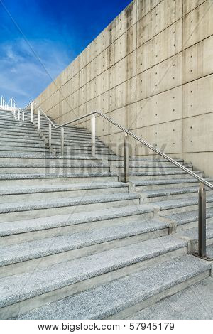 stadium concrete stairs