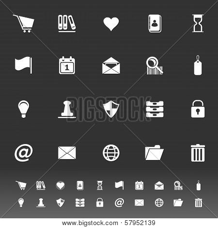 General Folder Icons On Gray Background