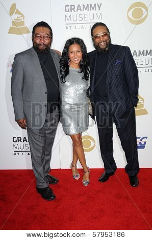 Brian Holland with Felisa Mirasol and Eddie Holland   at The Grammy Nominations Concert Live!! Nokia Theatre, Los Angeles, CA. 12-03-08