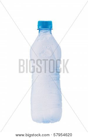 Misted plastic bottle