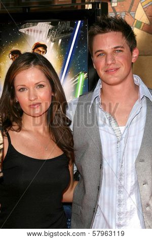Catherine Taber and Matt Lanter   at the U.S. Premiere of 'Star Wars The Clone Wars'. Egyptian Theatre, Hollywood, CA. 08-10-08