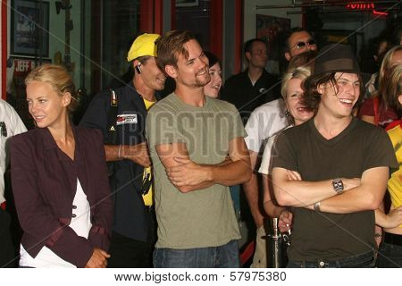 Bijou Phillips with Shane West and Noah Segan  at the Hollywood RockWalk Induction Ceremony Honoring The Germs. Hollywood RockWalk, Hollywood, CA. 08-20-08