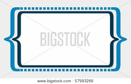 Blue Text Box With Square Brackets