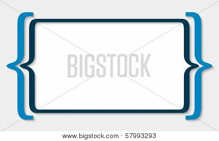 Blue Text Box With Square Brackets