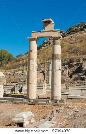 Ephesus, Turkey Remains Of The Prytaneum Temple