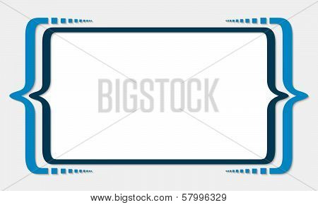 Blue Text Box With Square Brackets