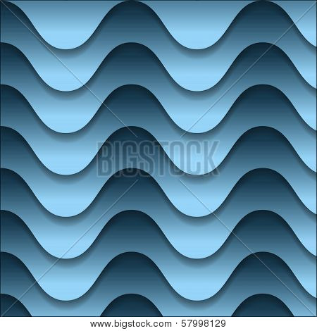 Vector Abstract Backdrop With Blue Waves