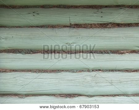 Close-up of old painted beams