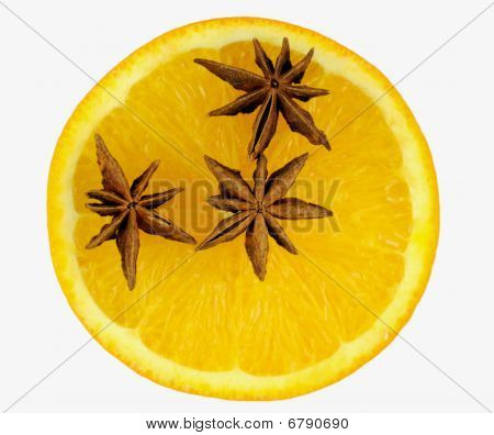 Anis étoilé en orange