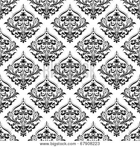 Vector. Seamless Damask Pattern