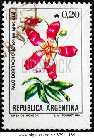 Postage Stamp Argentina 1985 Silk Floss Tree