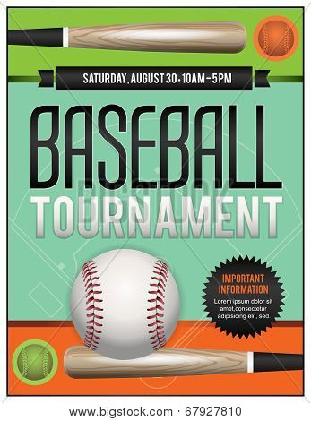 Baseball Tournament Illustration