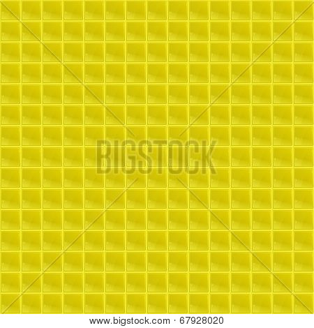 Yellow Pattern Tetrahedral Mosaic