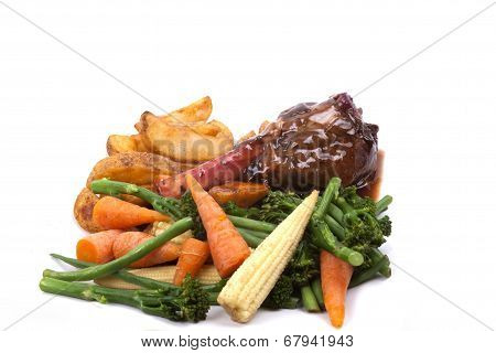 Lamb Shank With Vegetable